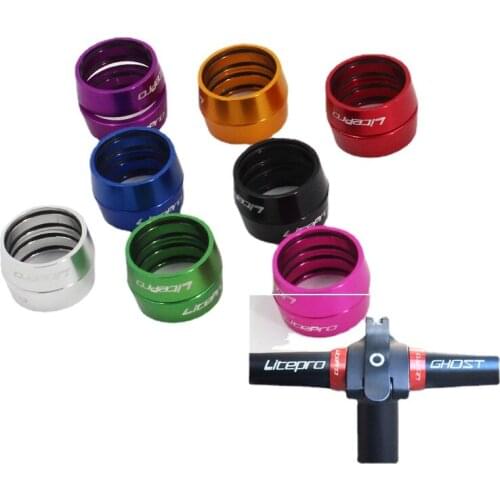 Litepro handlebar lock ring Straight handlebar limit ring 25.4mm handlebar aluminum alloy fixing ring special for folding bikes