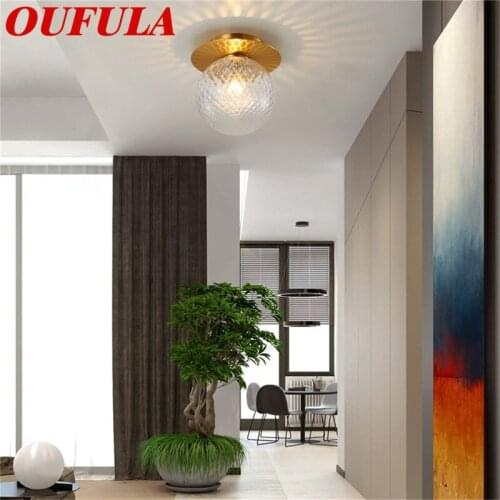 BROTHER Copper Ceiling Lights Modern Aisle Lights Decorative for Home Porch Corridor