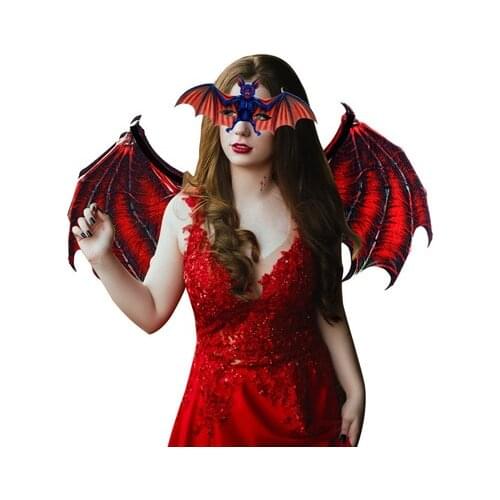 COSPTY BAT SET WITH DARK RED/GREEN COLORS FOR ADULTS/KIDS