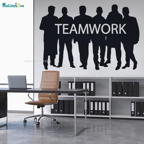Professional Group Teamwork Wall Sticker Decals Team Work Poster Office Decoration Everyone Plays its Function YT2178