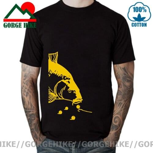 Novelty Carp Fishing Fisherman T-Shirt Mens Japan Koi Fish Oversized Streetwear Hip Hop Printed T Shirts 2021 Hot Sale Tops Tees