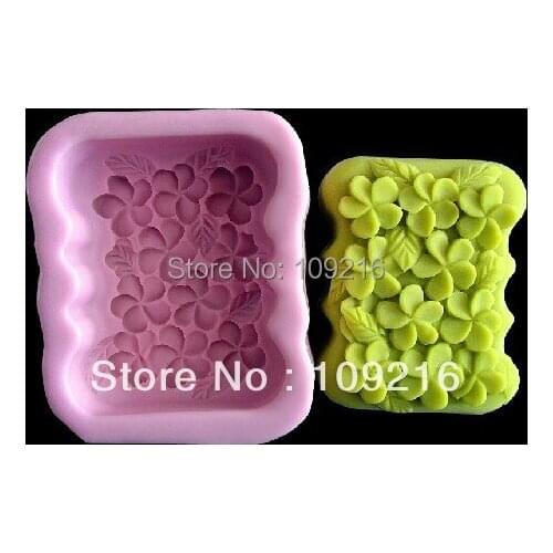 Wholesale!!!1pcs 10-Small Flowers(R0055) Silicone Handmade Soap Mold Crafts DIY Mold