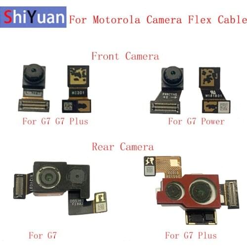 Back Rear Front Camera Flex Cable For Motorola Moto G7 G7 Power G7 Plus G7 Play Main Big Small Camera Module Repair Parts