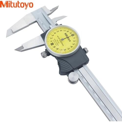 Orginal Mitutoyo 505-730 Dial Caliper 0-150mm 0.02mm Shock-Proof Vernier Calipers Micrometer measuring Tools New