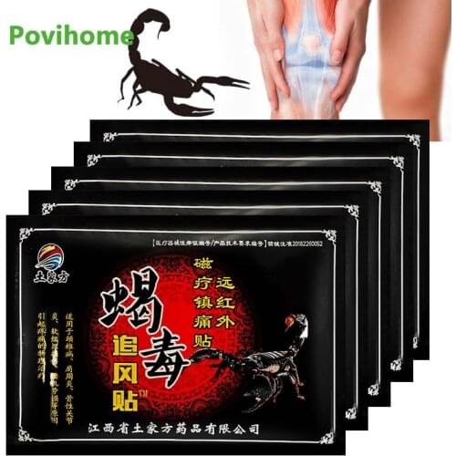 8pcs/bag Scorpion Venom Plaster Arthritis Joint Pain Relieving Patch Back Shoulder Knee Ache Patches Chinese Medical Stickers