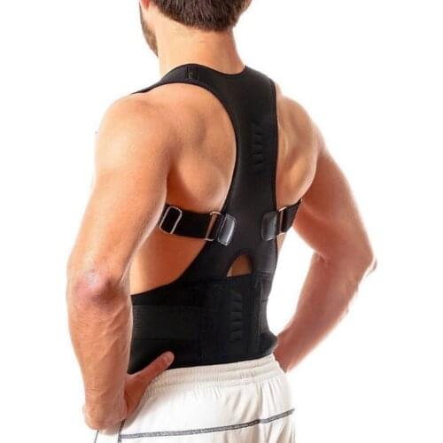 Men Women Brace Support Belt Adjustable Magnetic Back Posture Corrector Clavicle Spine Shoulder Lumbar Posture Correction