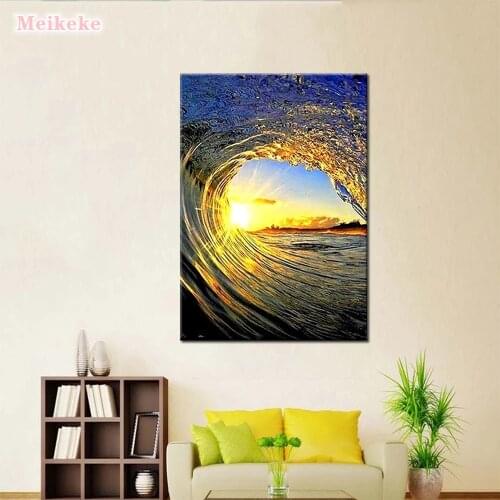 Full Square/Round 5D DIY Beautiful Sea Scenic 3D Embroidery Cross Stitch Diamond Painting Rhinestone Home Decoration Gift