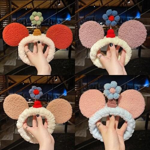 Coral Fleece Hairbands For Women Fashion Flower Hair Band Bow Novel Girls Hair Accessories Hair Band For Washing Face Headband