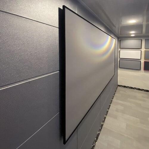 MIVISION Fixed Frame Projection Screen 4K Home Theater Black Diamond