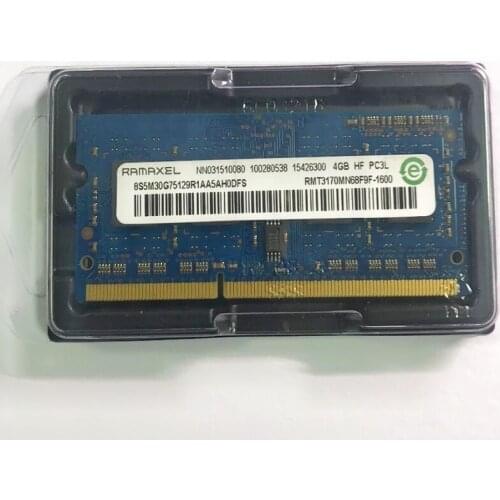 RAMAXEL RAMS DDR3 4GB 1Rx8 PC3L-12800S-11 Laptop memory DDR3 4GB 1600MHz notebook memoria ddr3 1600 4gb 1.35V 204PIN