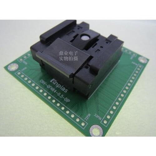 Clamshell QFN-64BT-0.5-01 QFN64/DIP64 ENPLAS 9*9mm spacing 0.5mm IC Burning seat Adapter testing seat Test Socket test bench