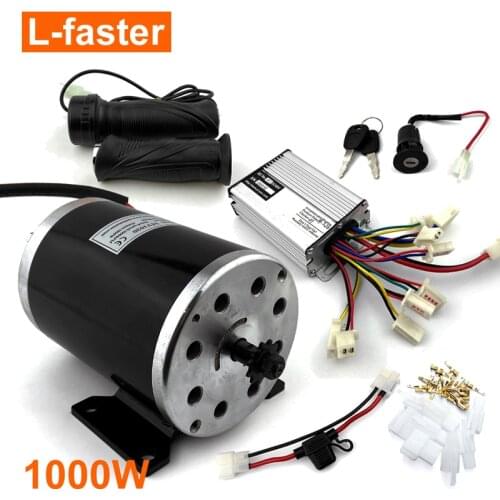 36V48V 1000W UNITEMOTOR Brushed Motor MY1020 With Controller And LED Throttle Electric Motorcycle MX500 Upgraded Engine Kit