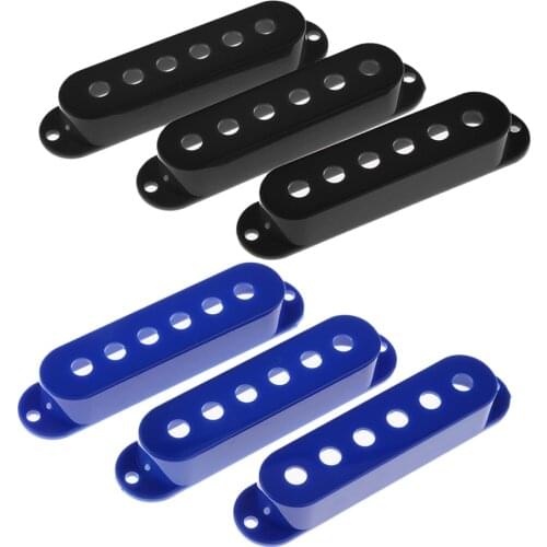 3 Pieces Plastic Single Coil Pickup Cover Replacment for ST SQ Guitar Parts Accessories