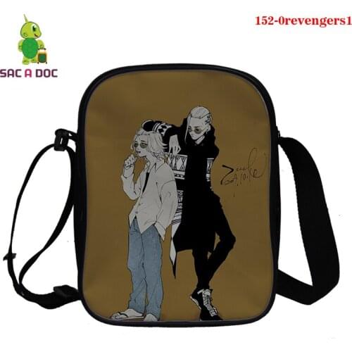 Messenger Bag Women Retro Handbag Anime Tokyo Revengers 3d Printing Shoulder Totes Vintage Handle Bag Female Small Anime Bags