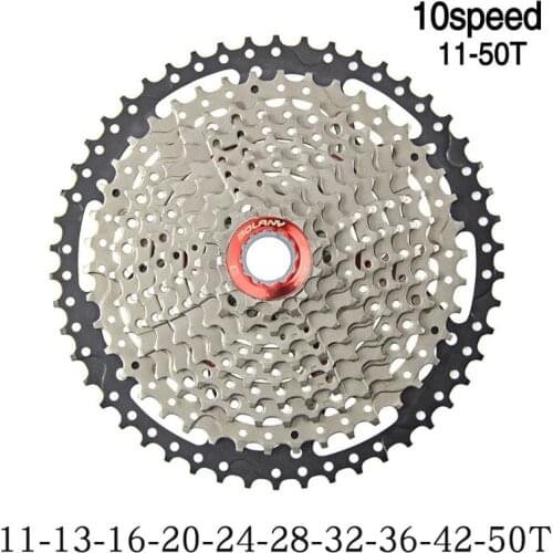 10-50T Bicycle Flywheel 10-speed 50T Card Flywheel Rainbow MTB 10 Speed Cassette Rainbow Bike Parts Mountain Bike Accessories