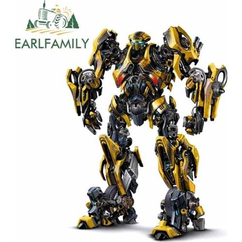EARLFAMILY 13cm x 9.9cm for Bumblebee Transformers Car Stickers Bumper Motorcycle Decal Scratch-proof Window Vinyl Car Styling