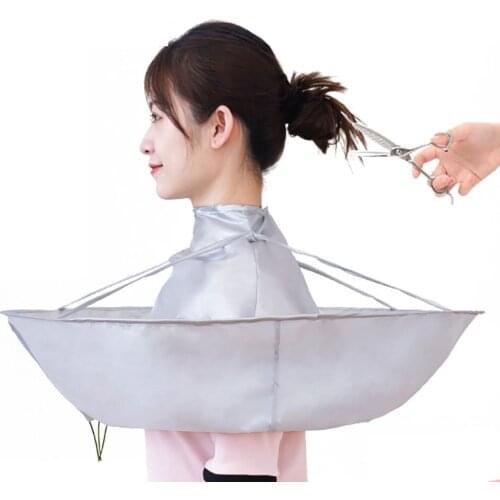 Waterproof Hair Cutting Cloak Cape Salon Barber Hairdressing Cover Hair Collector Cloth Wrap Foldable Shave Apron Unisex Hair