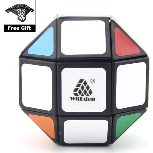 WitEden Mixupcube DuGuXin 26 Sides Magic Cube Professional Speed Puzzle Cubo Magico 3X3 Cube Educational Toys Cubing with Bracke