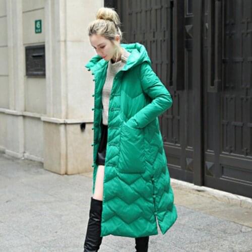 Women White Duck Down Jacket latest Women Winter Jacket Long Coat for Women Hooded Down Parka Warm Female Clothes