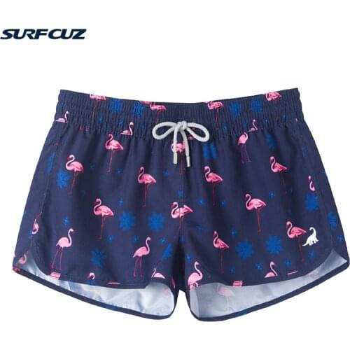 SURFCUZ Women Swim Shorts Quick Dry Women Beach Board Shorts for Swimming Surfing Summer Women Swimsuit Shorts
