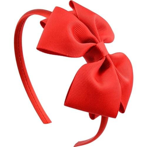 2017 Hot Fashion MulticolorHigh Quality Solid Hairbands Princess Hair Accessories Lady Bowknot Ribbon Hairbands Hair Decor 674
