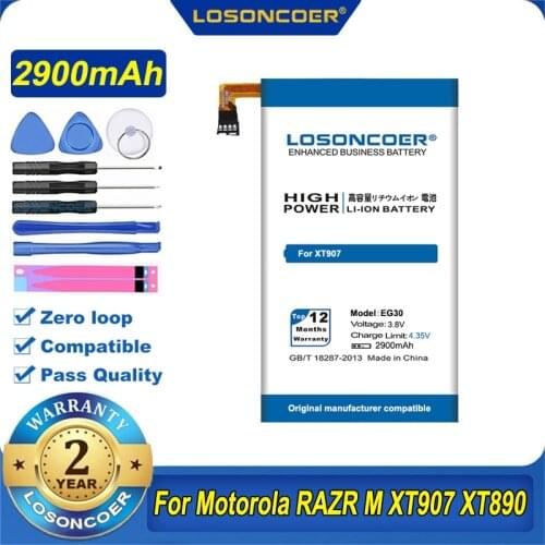2900mAh EG30 Battery For Motorola Droid Mini XT1030 Verizon 4G LTE CDMA 201M RAZR M XT907 XT890 MXT901 XT902 XT905 XT980