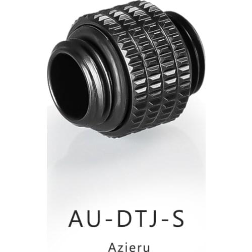 Azieru G1/4'' to G1/4'' Dual External Thread Connection double male adapter thread 4.5MM connector for water cooling AU-DTJ-S