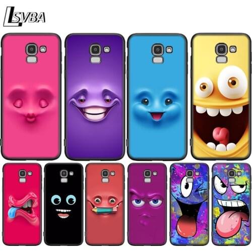 3D funny face For Samsung Galaxy J8 J7 J730 J6 J5 J530 J4 J3 J2 Prime Duo Core Star 2016 2017 2018 Phone Case