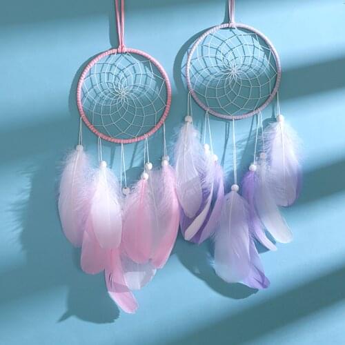 Decorative Pendants, Modern Style Feathers Dreamcatcher Hanging Ornament for Bedroom Living Room