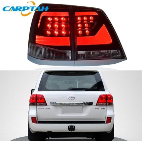 For Toyota Land Cruiser 200 FJ200 LC200 2008 - 2015 LED Car Taillight Tail Lights Rear Fog Lamp Turn Signal Reverse Brake Light