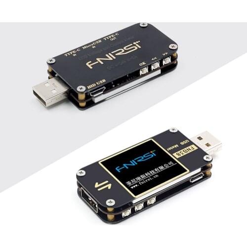 FNB38 Tester Meter DC Digital Voltmeter Ammeter Detector Mini USB Meter Capacity Voltage Indicator Power Bank Voltimetro