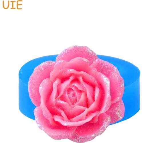HYL153U Flower ROSE Silicone Mold for Cake Fondant Decorating 35.6mm - Fake Food Marshmallow Molds, Jewelry Mould