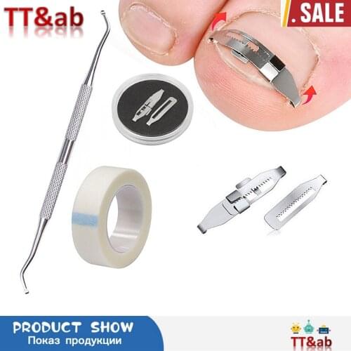 Q1QD Carbon steel Ingrown Toenail Pedicure Tool Straightening Correction Clip Curved Brace Toenails Thick Paronychia Correction