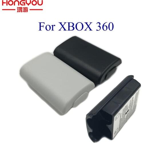 20Pcs Battery Cover Door For Xbox 360 Wireless Controller Black White Color Back Case Shell Pack Kit For Xbox360