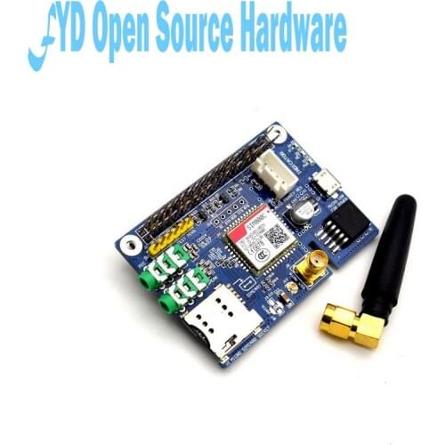 SIM800C Shield Development Board For Instead Of SIM900 Module GPRS GSM 4 Frequency Available With Antenna For Raspberrp Pi RPI