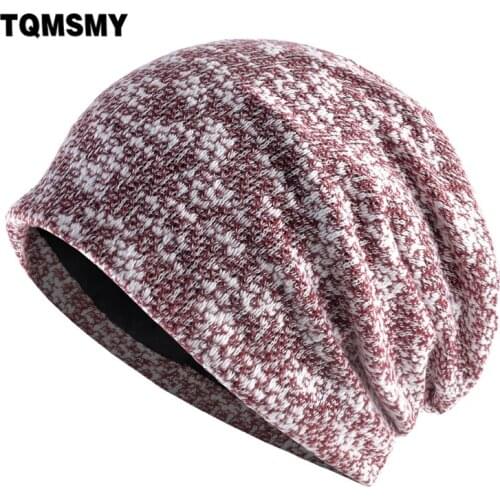 TQMSMY Soft Beaneis Women Knitted Mixed Color Skullies Beanies Men Fashion Hip Hop Bonnet Gorras Breathable Casual Hats E45