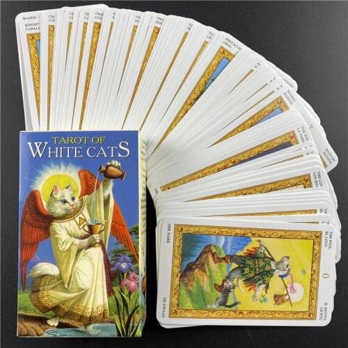 Tarot of White Cats Cards Guidance Divination Fate Oracle Party Deck Board Game PDF Instructions