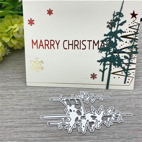 2020 New snow Christmas tree dies Metal Cutting Dies stencil Scrapbooking album DIY cards Crafts knife mould embossing Die Cuts
