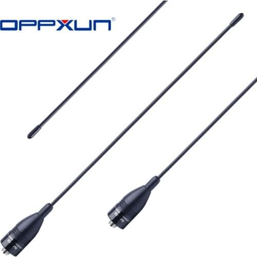 OPPXUN For Baofeng Walkie Talkie NA666 Raido Gain Antenna Dual Band UHF VHF Portable Radio UV-5R/5RE/82 BF-888S Soft Antenna