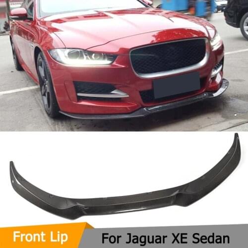 Carbon Fiber Racing Front Bumper Lip Apron for Jaguar XE Sedan 4-Door 2015-2017