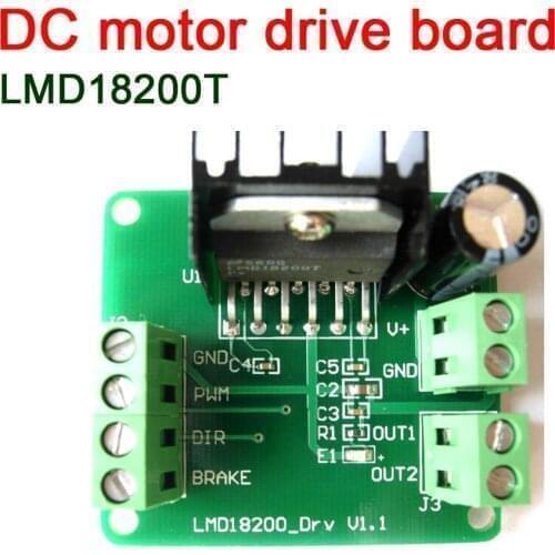 LMD18200T DC motor driver board Board PWM Adjustable Speed 3A 75W Forward and reverse FOR robot control digital control step
