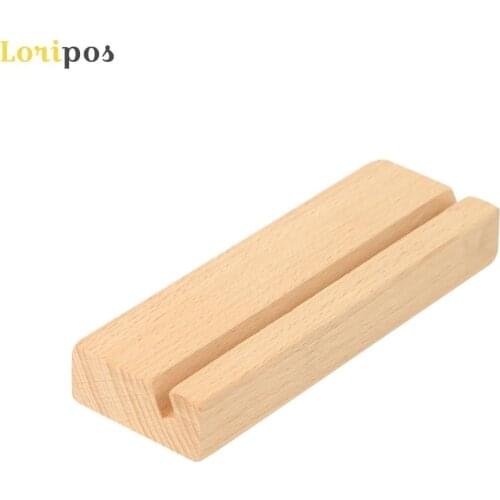 Menu Stand Wood Block Signs Clip Brick Postcard Stand Paper Photo Picture Card Holder Clamp Stand Table Decor Desk Photo Stand