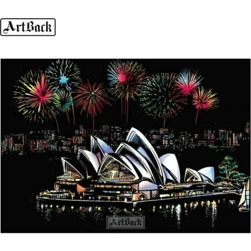 Full Square / round diamond painting Sydney Opera House 5d canvas art scenery diamond mosaic 3d diamond embroidery kit