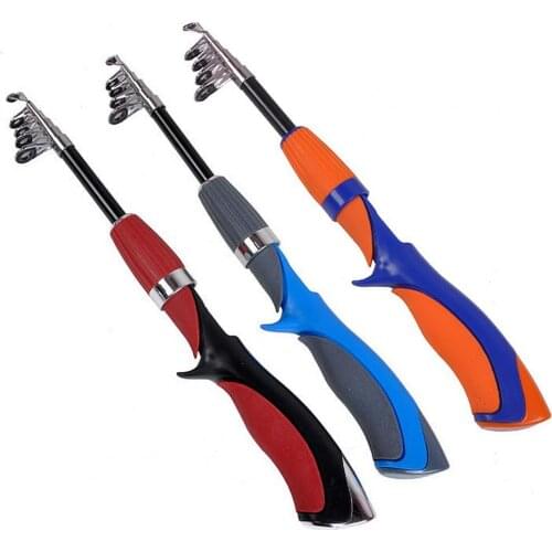 1.2/1.4/1.6m Mini Portable Telescopic FRP Superhard Carp Fishing Pole Sea Boat Fishing Rod Tackle Tool Accessories