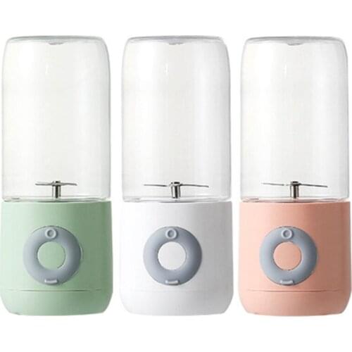 Portable Personal Blender Mini Travel Fruit Ice Electric Smoothie Blender Juicer Cup Maker Mixer 4 Blades Rechargeable