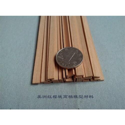 Size 1.5x500mm American cherry Ship model Special-purpose wood material Solid wood batten 50 pcs/lot