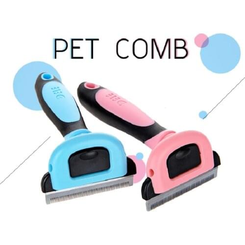 Pet Grooming Brush Shedding Tool Dog And Cat Hair Remover Supplies Detachable Pet Trimmer Combs For Pet
