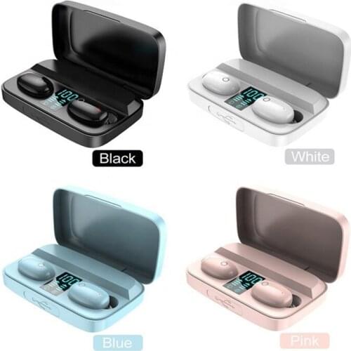 Fone 9D Stereo TWS Bluetooth Earphones Power Bank Charging Box Wireless Headphone Sports Earbuds Headset with Microphone