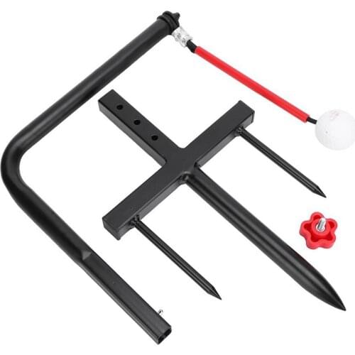 Golf Practice Swing Mat Turf Golf Hitting Pad Golf Rod Trainer Mat Multifunctional Swing Training Golf Swing Traing Device