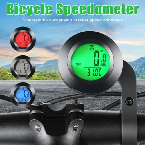 Bike Wireless Bicycle Computer Speedometer Waterproof Cycling Luminous Three-Color English Computer Odometer Auto Sleep